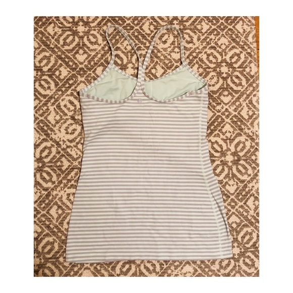 Lululemon Power-Y Tank Classic Stripe Sea Mist 6 - Picture 6 of 8